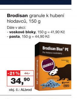 Brodisan granule k hubení hlodavců, 150 g