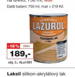 Lazurol Tixotropní lak S 1091