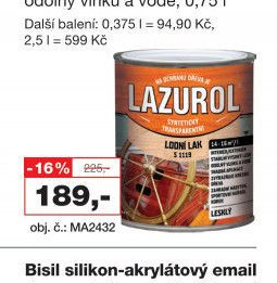 Lazurol Lodní lak S 1119