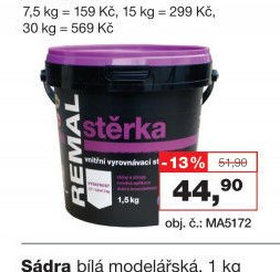Remal Stěrka k vyrovnání drobných nerovností, 1,5 kg