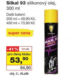 Silkal 93 silikonový olej, 300 ml