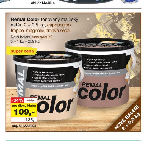 Remal Color tónovaný malířský nátěr