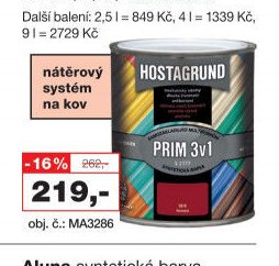 Hostagrund Prim 3 v 1 S 2177 pololesklá barva