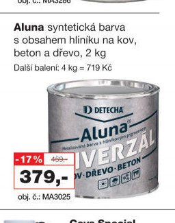 Aluna syntetická barva
