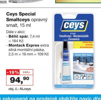 Ceys Special Smaltceys opravný smalt