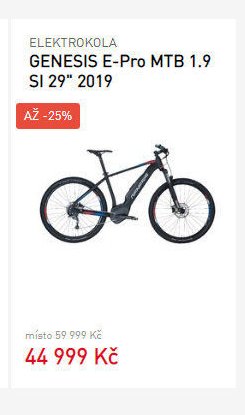 ELEKTROKOLA GENESIS E-Pro MTB 1.9 SI 29