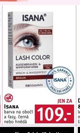 Isana barva na obočí a řasy