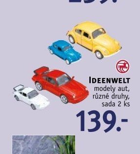 IDEENWELT modely aut, různé druhy, sada 2 ks