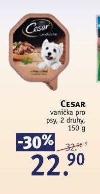 CESAR vanička pro psy, 2 druhy, 150 g