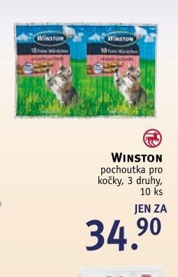 WINSTON pochoutka pro kočky, 3 druhy, 10 ks