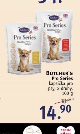 BUTCHER'S Pro Series kapsička pro psy, 2 druhy, 100 g