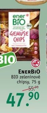 ENERBIO BIO zeleninové chipsy 75 g