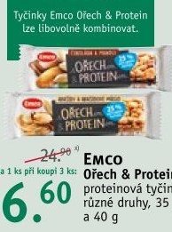 EMCO Ořech & Protein tyčinka 35 g a 40 g