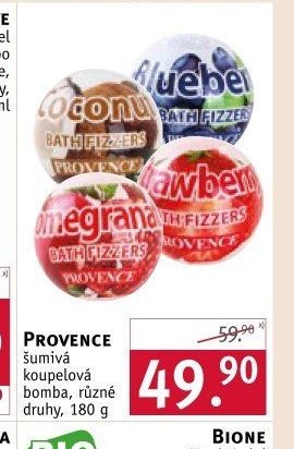 Provence šumivá koupelová bomba