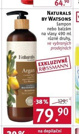 Naturals by Watsons šampon nebo balzám