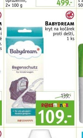 Babydream kryt na kočárek proti dešti