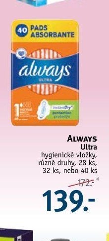 Always Ultra hygienické vložky