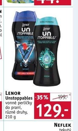 LENOR Unstoppables vonné perličky do praní, 210 g