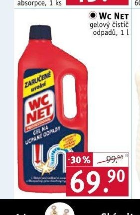 WC NET gelový čistič odpadů, 1 l