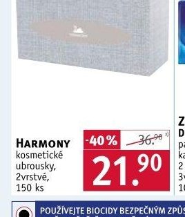 Harmony kosmetické ubrousky