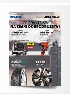 Aktuální balíček (kamera, rázový utahovák, pneumatiky)