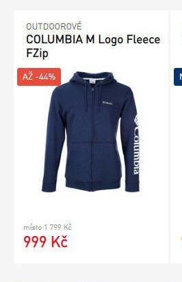 COLUMBIA M Logo Fleece FZip