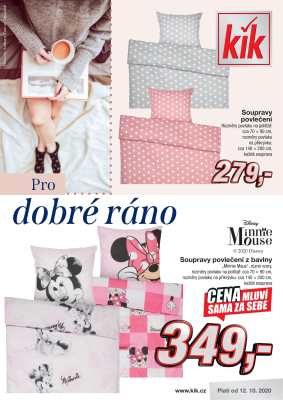aktuální leták Kik textil 12.10.2020-10.11.2020