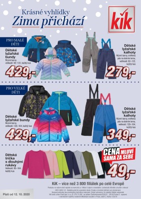 aktuální leták Kik textil 12.10.2020-10.11.2020