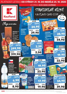 aktuální leták Kaufland 21.10.2020-25.10.2020
