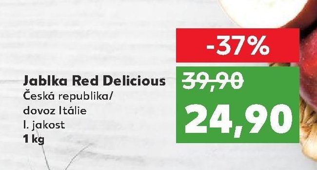 Jablka Red Delicious