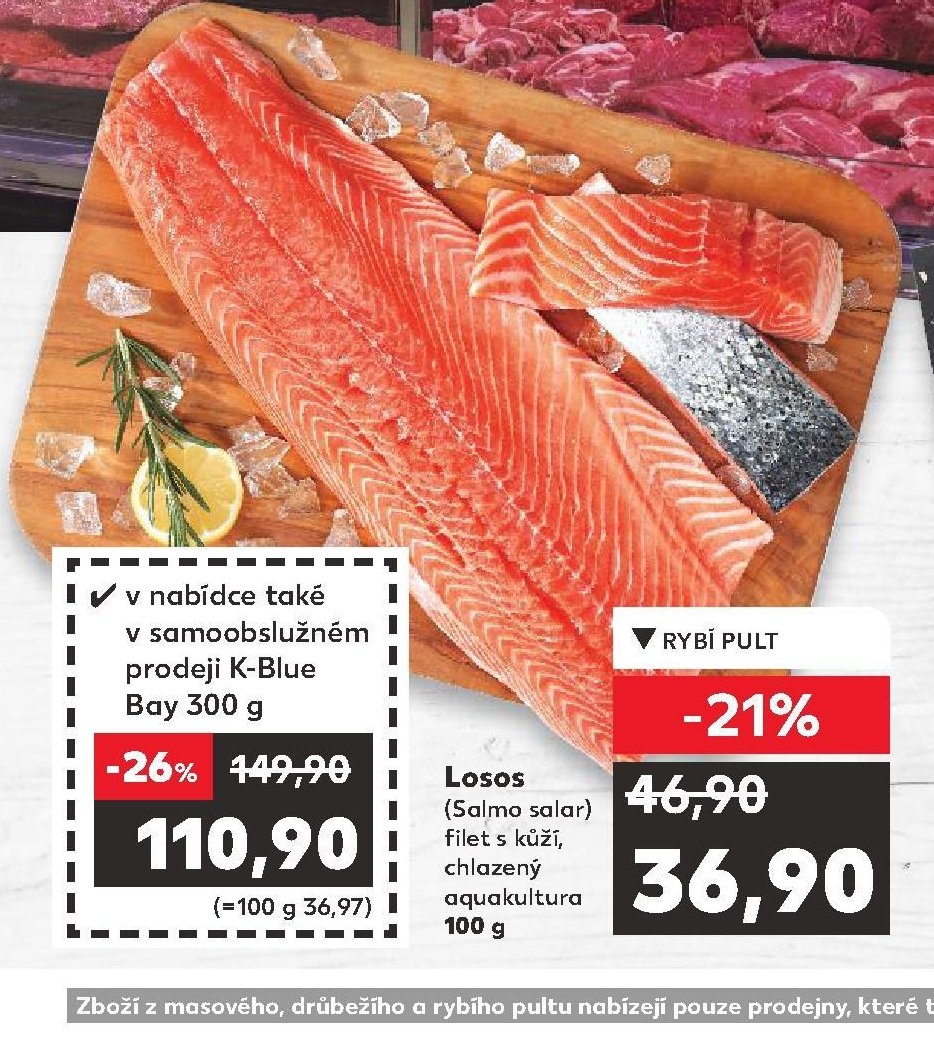 Losos (Salmo salar) filet s kůží
