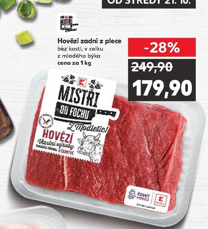 Hovězí zadní z plece