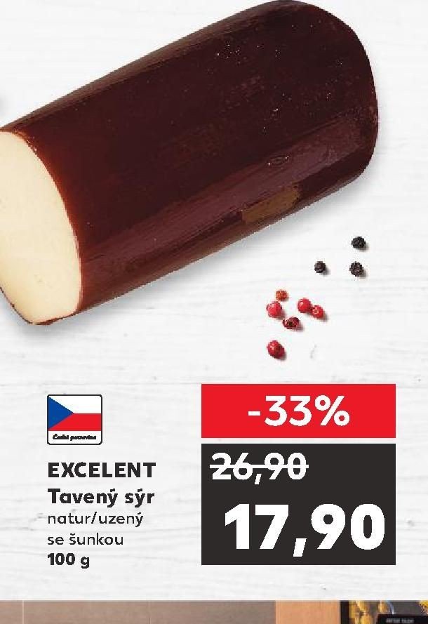 EXCELENT Tavený sýr natur/uzený se šunkou