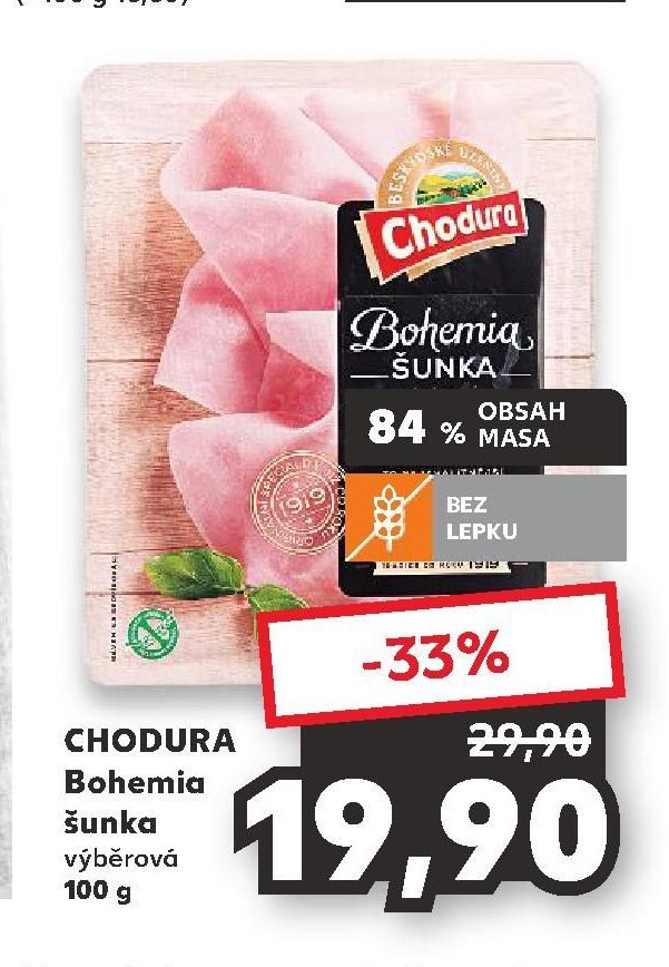 CHODURA Bohemia šunka výběrová 100 g