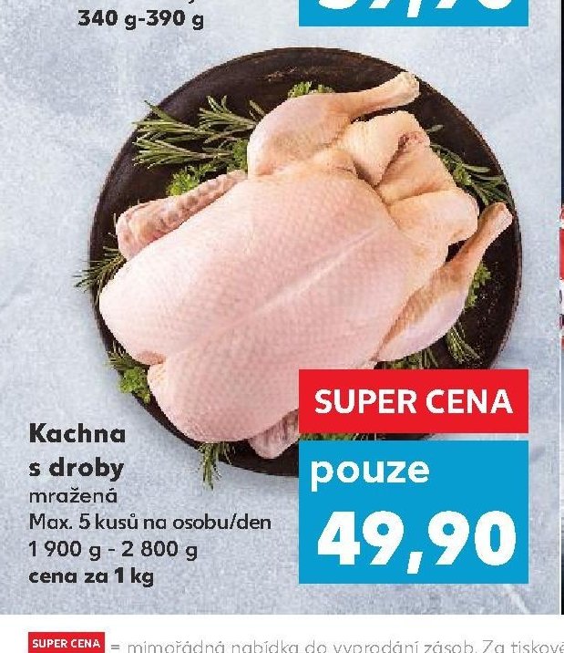 Kachna s droby mražená