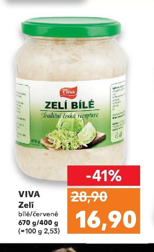 VIVA Zelí bílé/červené 670 g/400 g