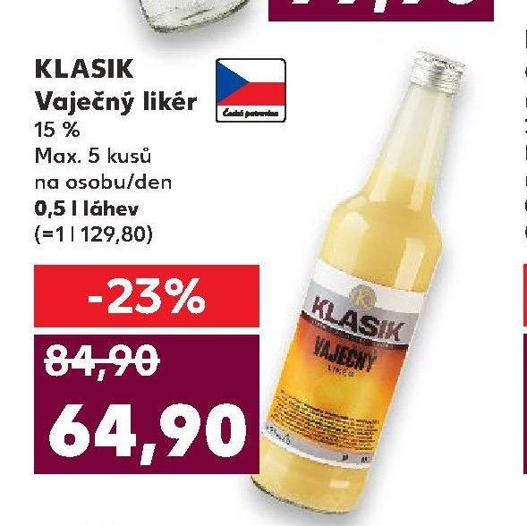 KLASIK Vaječný likér