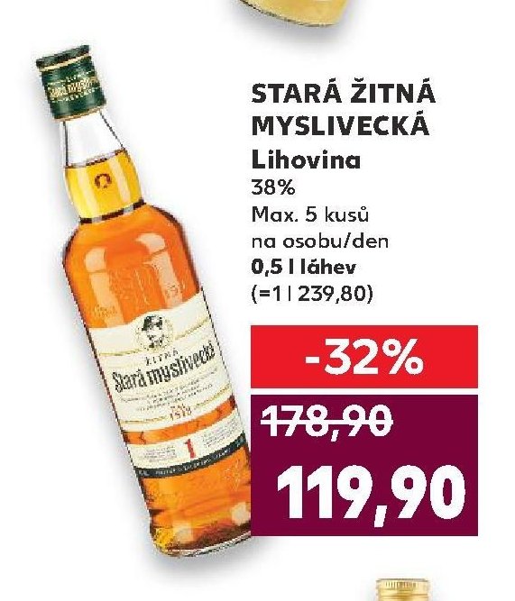STARÁ ŽITNÁ MYSLIVECKÁ Lihovina