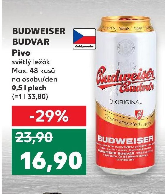 BUDWEISER BUDVAR Pivo