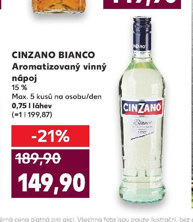 CINZANO BIANCO Aromatizovaný vinný nápoj