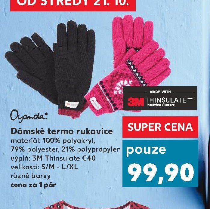 Dámské termo rukavice