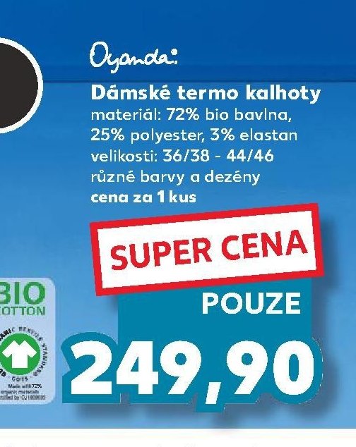 Dámské termo kalhoty