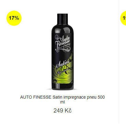 AUTO FINESSE Satin impregnace pneu 500 ml