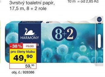 Harmony Premium 3vrstvý toaletní papír