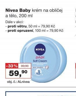 Nivea Baby krém na obličej a tělo, 200 ml