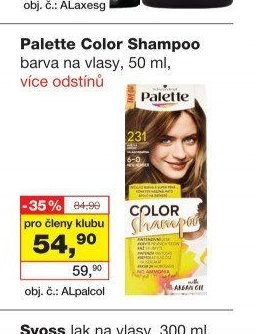Palette Color Shampoo barva na vlasy, 50 ml, více odstínů