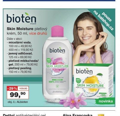 Bioten Skin Moisture pleťový krém, 50 ml, více druhů