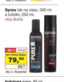 Syoss lak na vlasy, 300 ml a tužidlo, 250 ml, více druhů