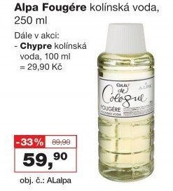 Alpa Fougére kolínská voda, 250 ml