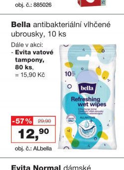 Bella antibakteriální vlhčené ubrousky